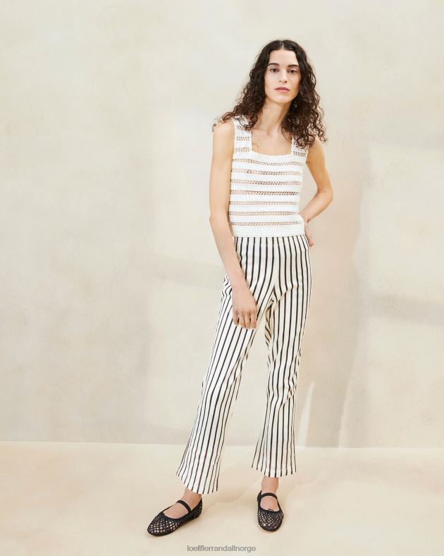 Loeffler Randall klær kvinner alex d pant FT8D230 brun stripe