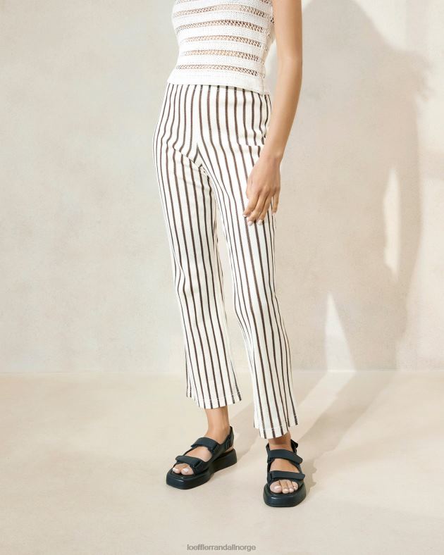 Loeffler Randall klær kvinner alex d pant FT8D230 brun stripe