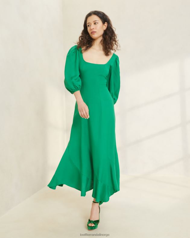 Loeffler Randall klær kvinner carmina curve kjole FT8D185 smaragd