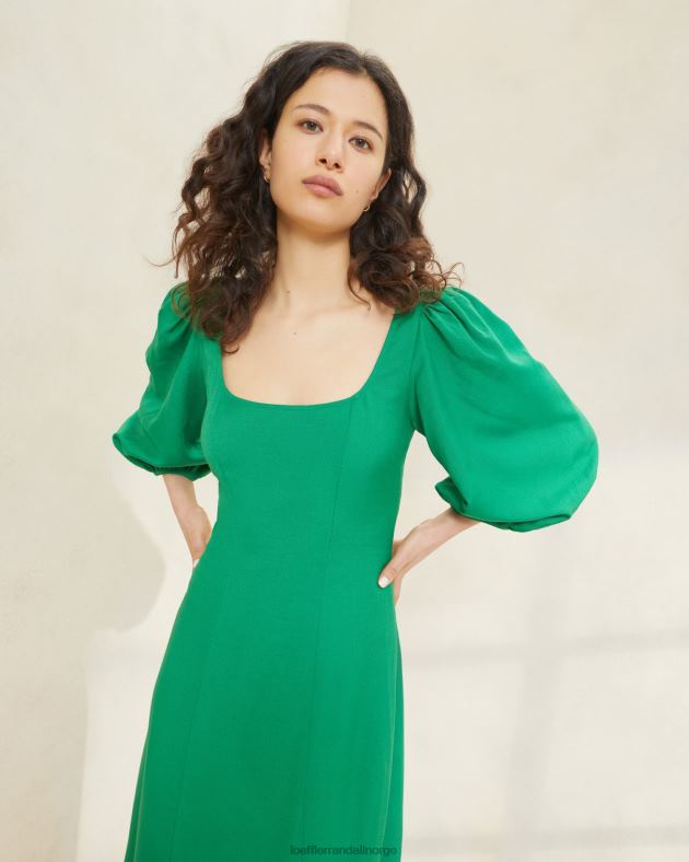 Loeffler Randall klær kvinner carmina curve kjole FT8D185 smaragd