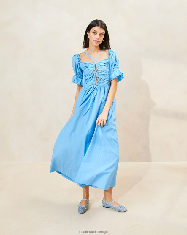 Loeffler Randall klær kvinner yael samlet-bodice kjole FT8D193 kornblomst