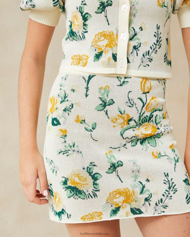 Loeffler Randall klær kvinner connie jacquard miniskjørt FT8D245 nova floral