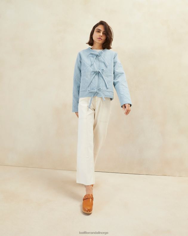 Loeffler Randall klær kvinner emmett barn jakke FT8D258 lett denim