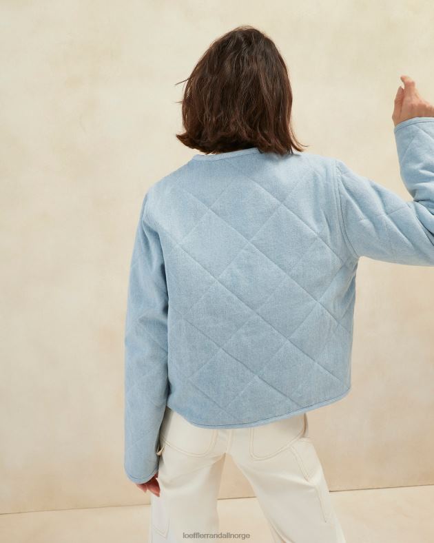 Loeffler Randall klær kvinner emmett barn jakke FT8D258 lett denim