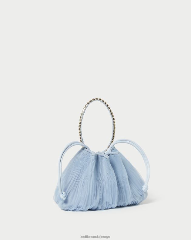 Loeffler Randall poser kvinner Layne Rhinestone plisserte pose FT8D370 blå