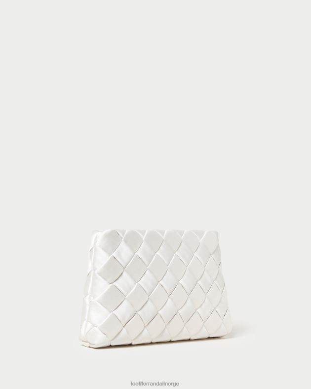 Loeffler Randall poser kvinner aviva vevd puffclutch FT8D351 krem