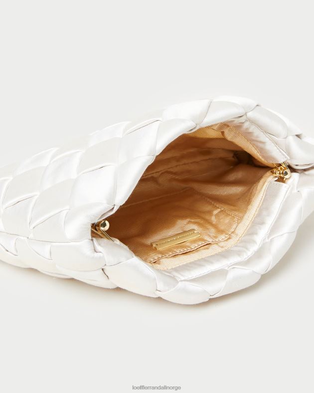 Loeffler Randall poser kvinner aviva vevd puffclutch FT8D351 krem