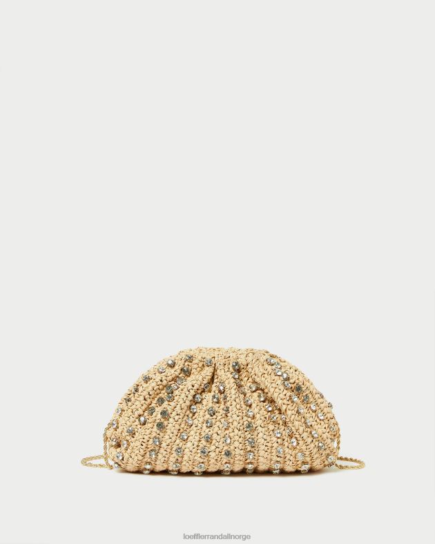 Loeffler Randall poser kvinner bailey dome clutch FT8D389 naturlig/klar