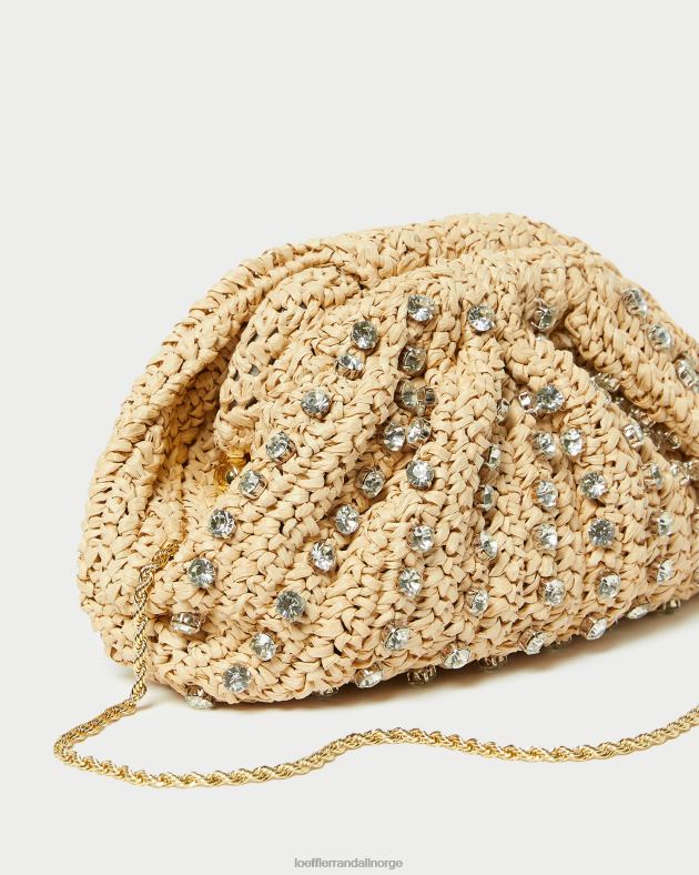 Loeffler Randall poser kvinner bailey dome clutch FT8D389 naturlig/klar