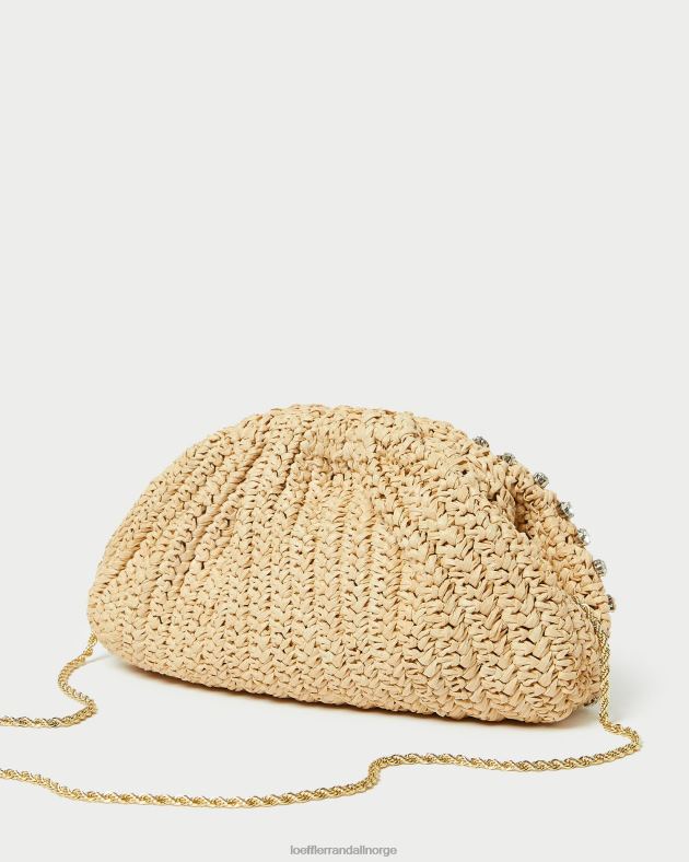 Loeffler Randall poser kvinner bailey dome clutch FT8D389 naturlig/klar