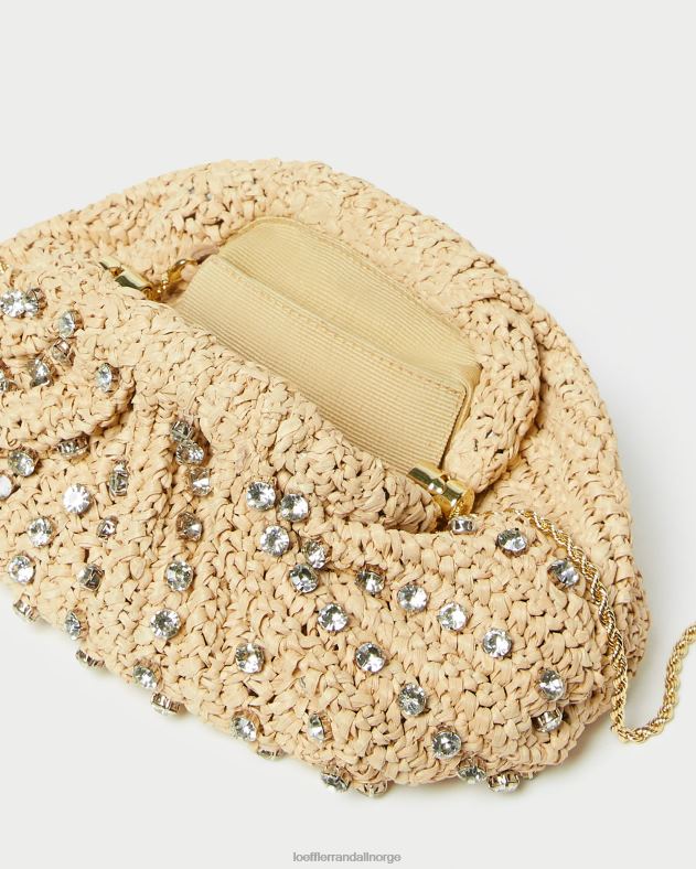 Loeffler Randall poser kvinner bailey dome clutch FT8D389 naturlig/klar