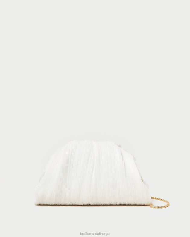 Loeffler Randall poser kvinner bailey plissert kuppel clutch FT8D360 perle