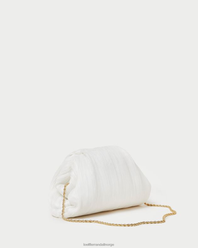 Loeffler Randall poser kvinner bailey plissert kuppel clutch FT8D360 perle