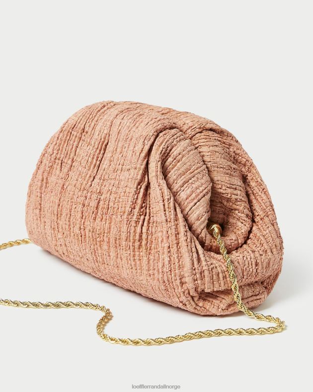 Loeffler Randall poser kvinner bailey plissert kuppel clutch FT8D387 rødme