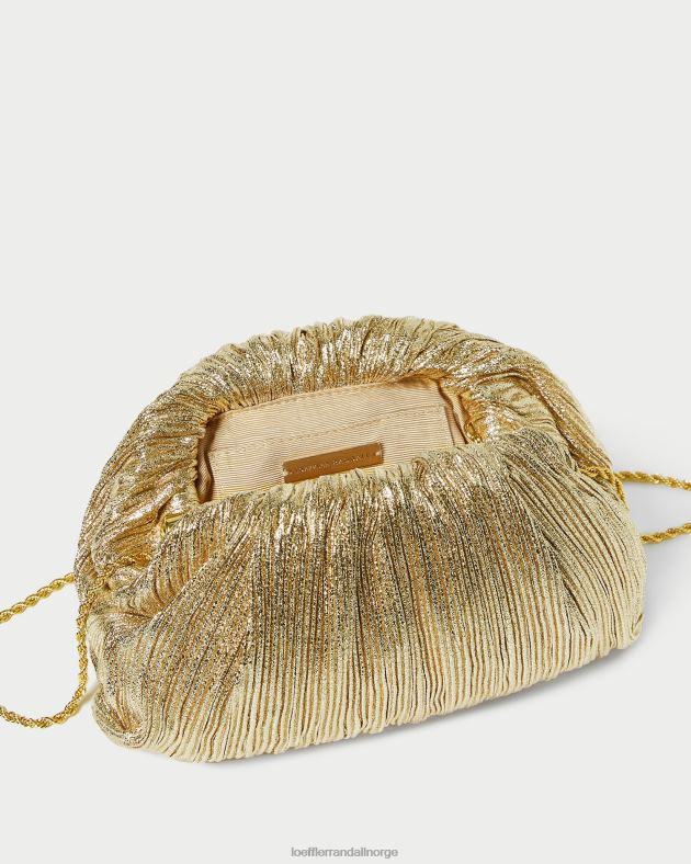 Loeffler Randall poser kvinner bailey plissert kuppel clutch FT8D397 oro