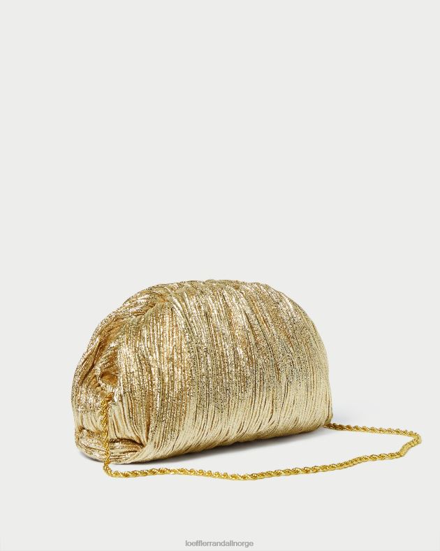 Loeffler Randall poser kvinner bailey plissert kuppel clutch FT8D397 oro