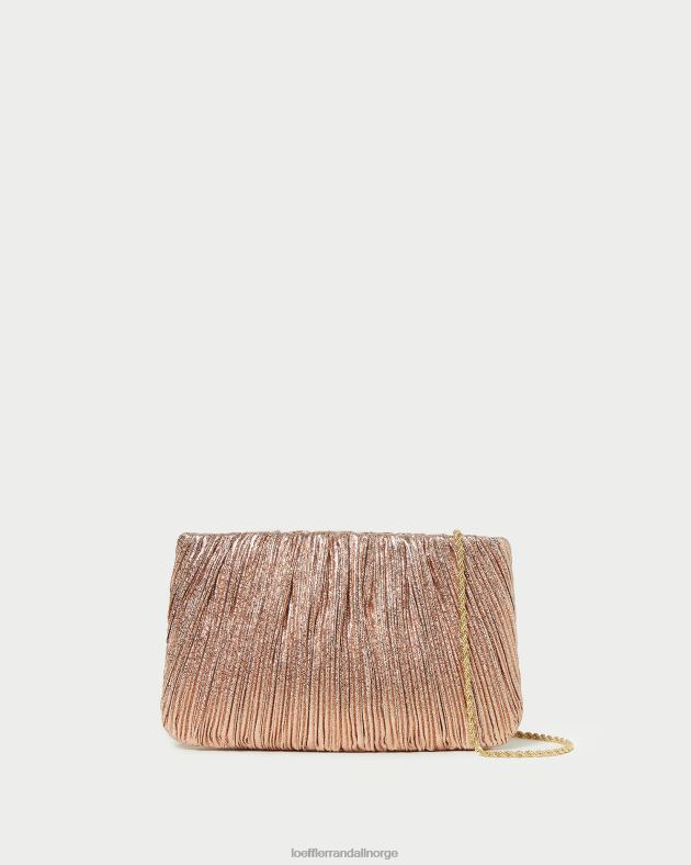 Loeffler Randall poser kvinner brit flat plissert clutch FT8D366 sanddyne