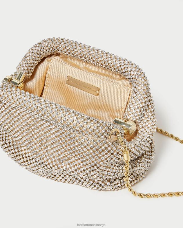 Loeffler Randall poser kvinner doris diamante mini veske FT8D356 gull