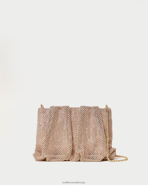 Loeffler Randall poser kvinner ember diamante clutch FT8D359 lys fersken