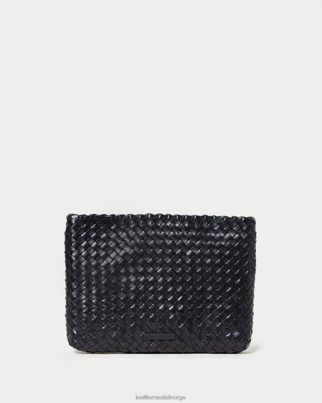 Loeffler Randall poser kvinner marissa flatvevd clutch FT8D352 svart