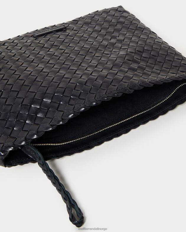 Loeffler Randall poser kvinner marissa flatvevd clutch FT8D352 svart