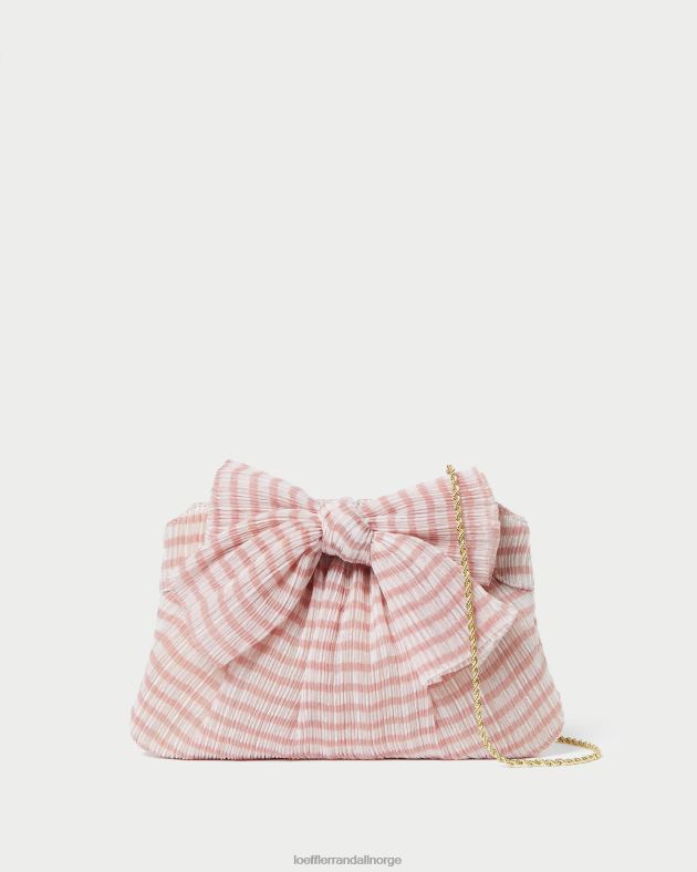 Loeffler Randall poser kvinner rayne bue clutch FT8D380 myk rosa gingham