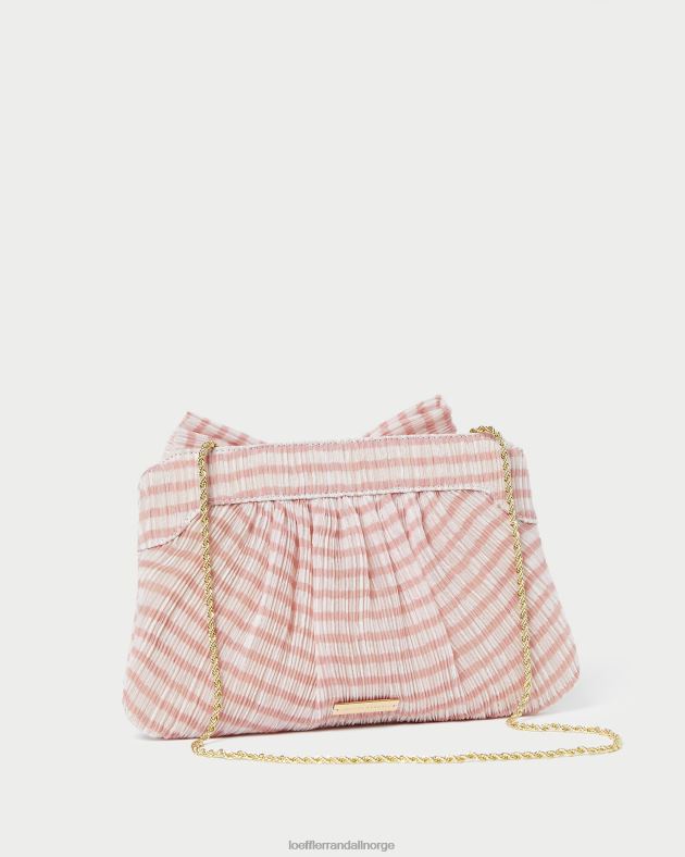 Loeffler Randall poser kvinner rayne bue clutch FT8D380 myk rosa gingham