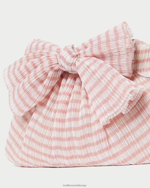 Loeffler Randall poser kvinner rayne bue clutch FT8D380 myk rosa gingham