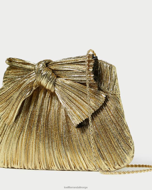 Loeffler Randall poser kvinner rayne bue clutch FT8D384 oro