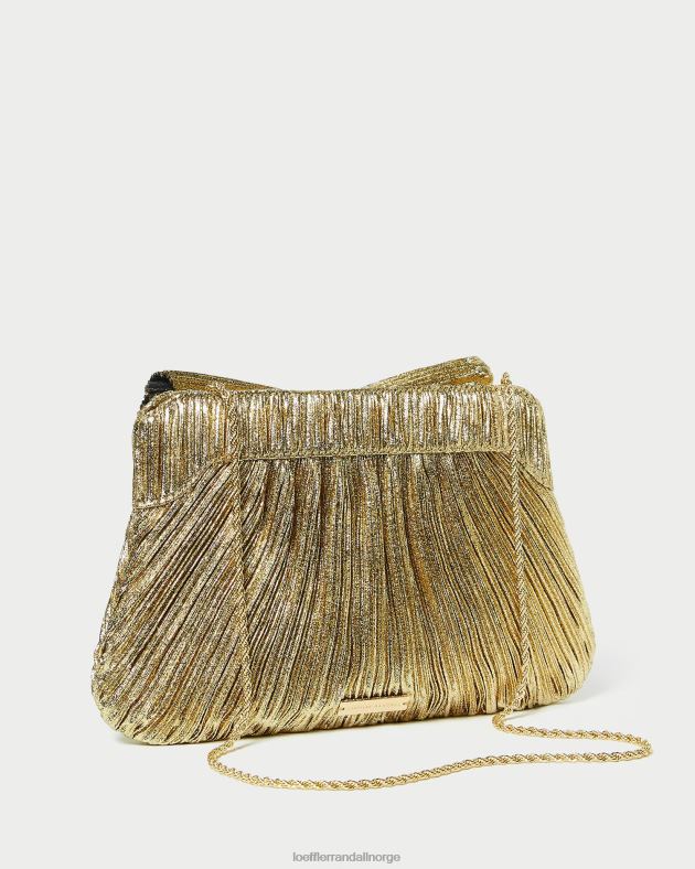 Loeffler Randall poser kvinner rayne bue clutch FT8D384 oro
