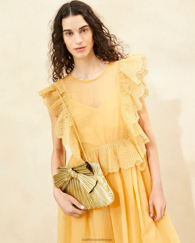 Loeffler Randall poser kvinner rayne bue clutch FT8D384 oro