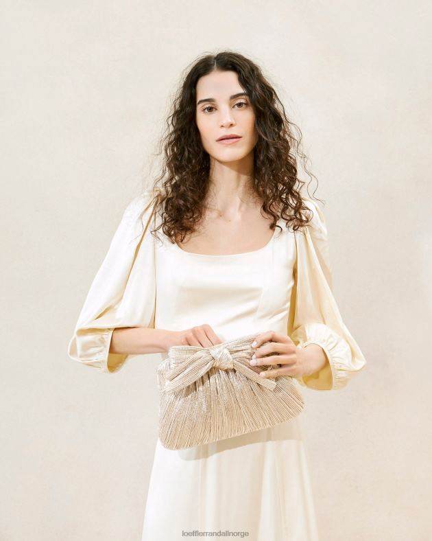 Loeffler Randall poser kvinner rayne bue clutch FT8D394 champagne