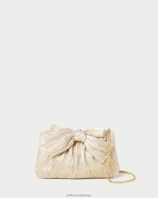 Loeffler Randall poser kvinner rochelle mini sløyfeclutch FT8D342 platina