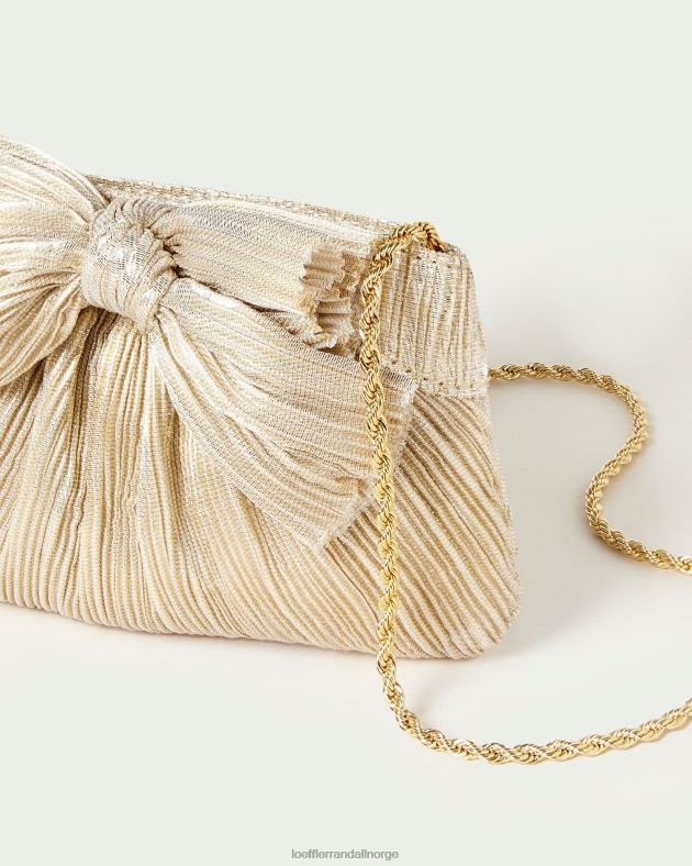 Loeffler Randall poser kvinner rochelle mini sløyfeclutch FT8D342 platina