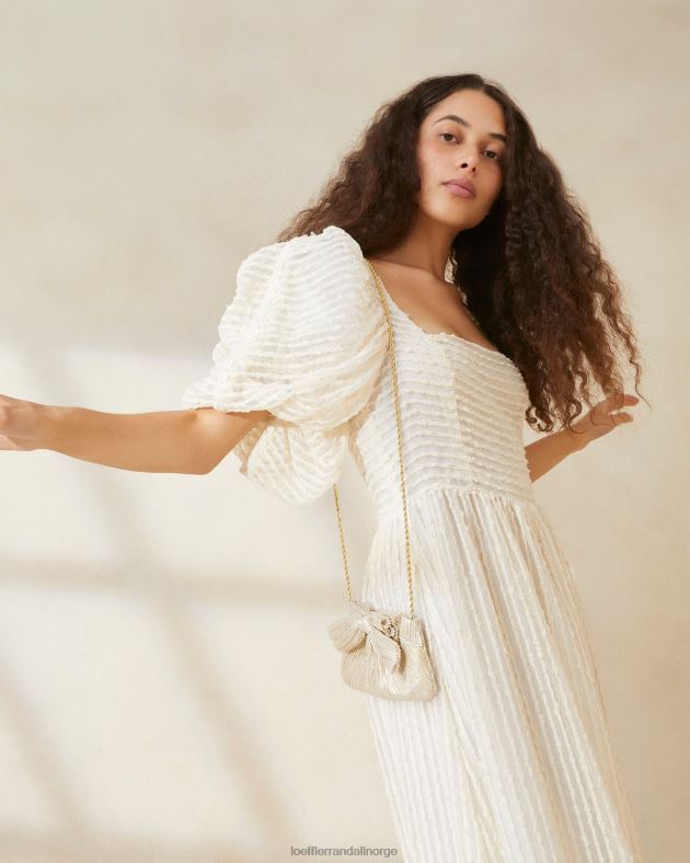 Loeffler Randall poser kvinner rochelle mini sløyfeclutch FT8D342 platina