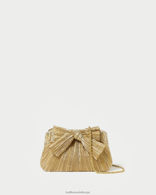 Loeffler Randall poser kvinner rochelle mini sløyfeclutch FT8D365 gull