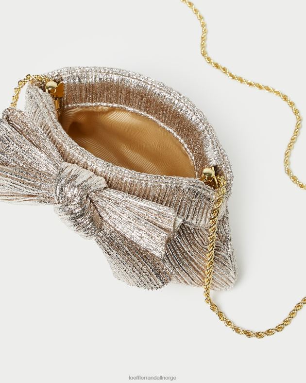 Loeffler Randall poser kvinner rochelle mini sløyfeclutch FT8D395 champagne
