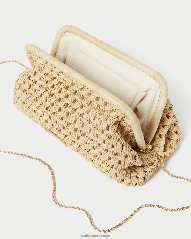 Loeffler Randall poser kvinner trudie ramme clutch FT8D390 naturlig
