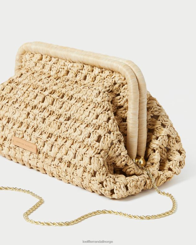Loeffler Randall poser kvinner trudie ramme clutch FT8D390 naturlig