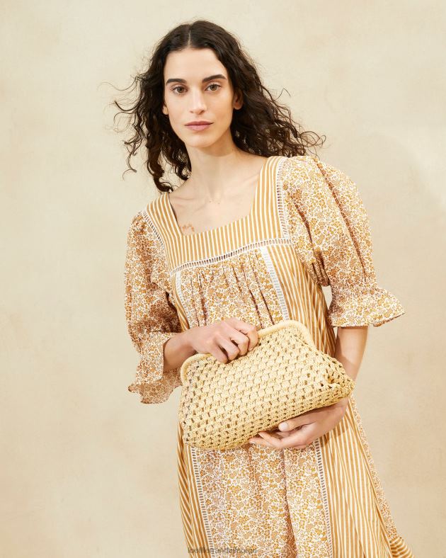 Loeffler Randall poser kvinner trudie ramme clutch FT8D390 naturlig