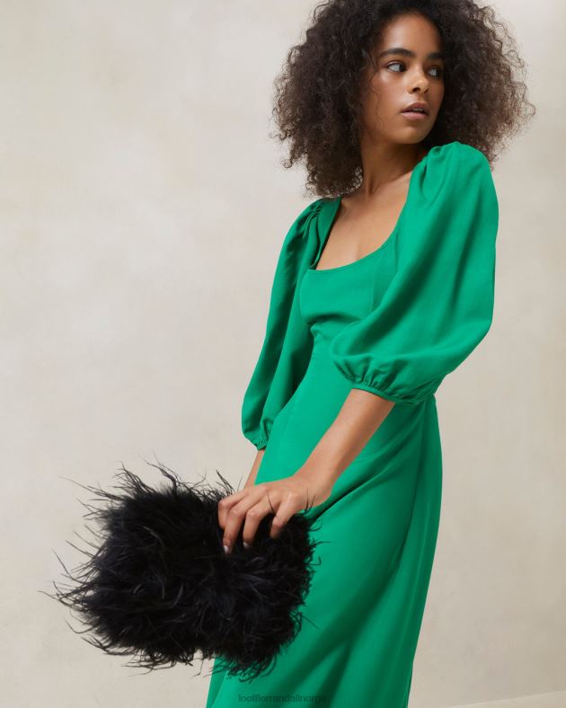 Loeffler Randall poser kvinner zahara mini fjærpung FT8D361 svart