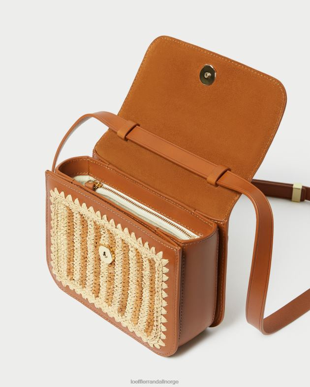 Loeffler Randall poser kvinner Kenton heklet crossbody FT8D328 naturlig/brun/konjakk