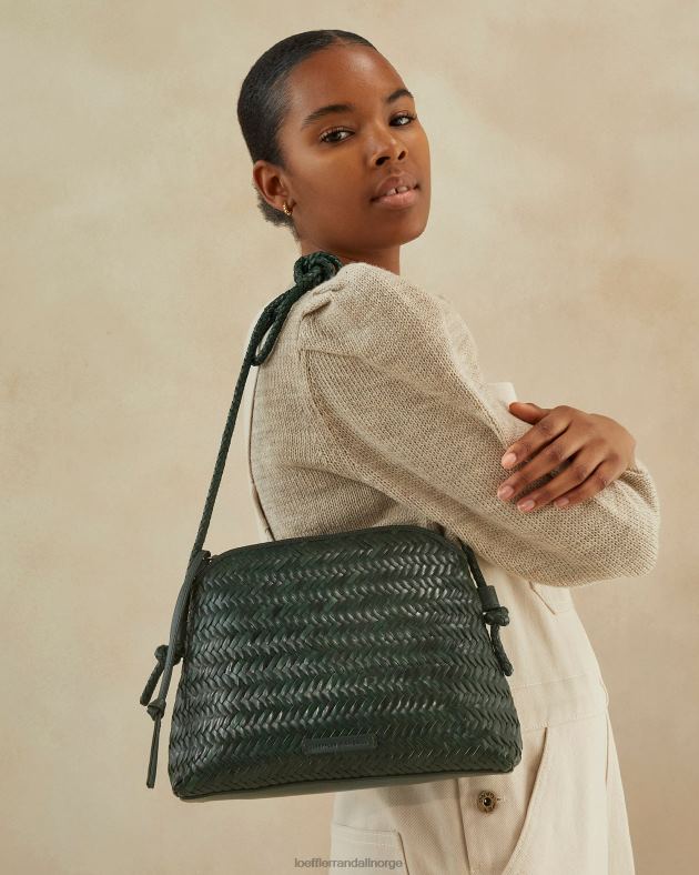 Loeffler Randall poser kvinner mallory vevd crossbody FT8D326 skog