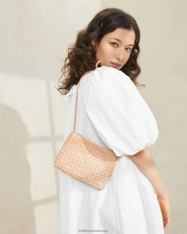 Loeffler Randall poser kvinner marison vevd crossbody FT8D325 ørkensand