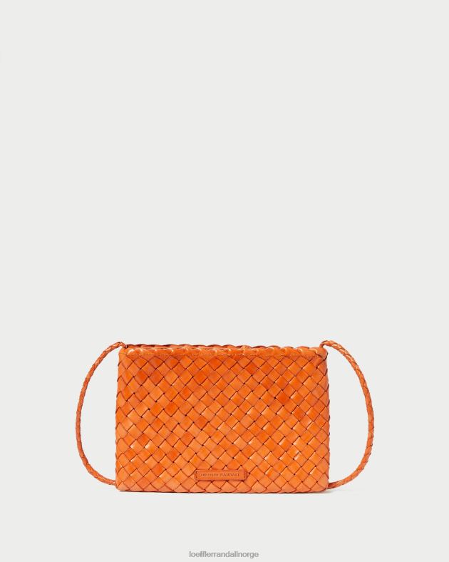 Loeffler Randall poser kvinner marison vevd crossbody FT8D329 mandarin