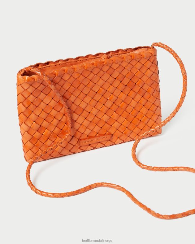Loeffler Randall poser kvinner marison vevd crossbody FT8D329 mandarin