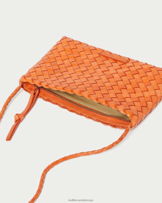 Loeffler Randall poser kvinner marison vevd crossbody FT8D329 mandarin