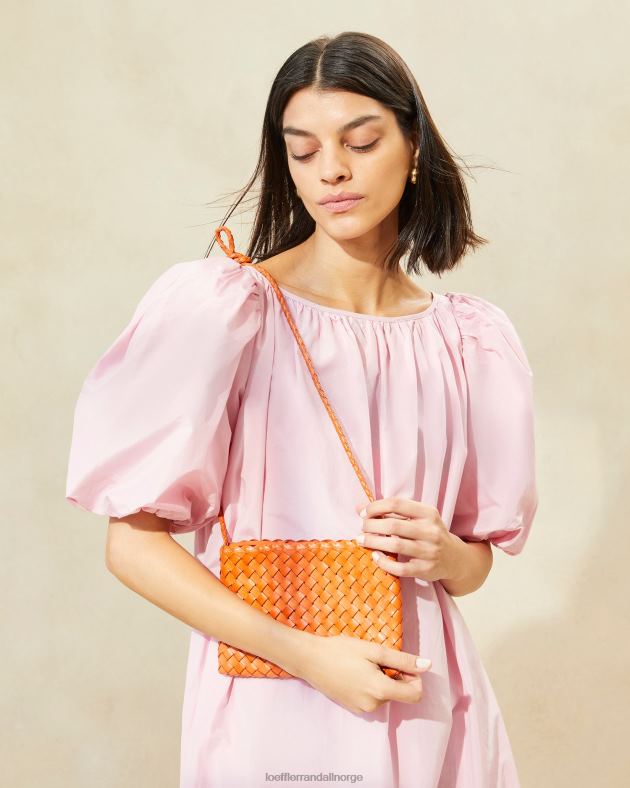 Loeffler Randall poser kvinner marison vevd crossbody FT8D329 mandarin