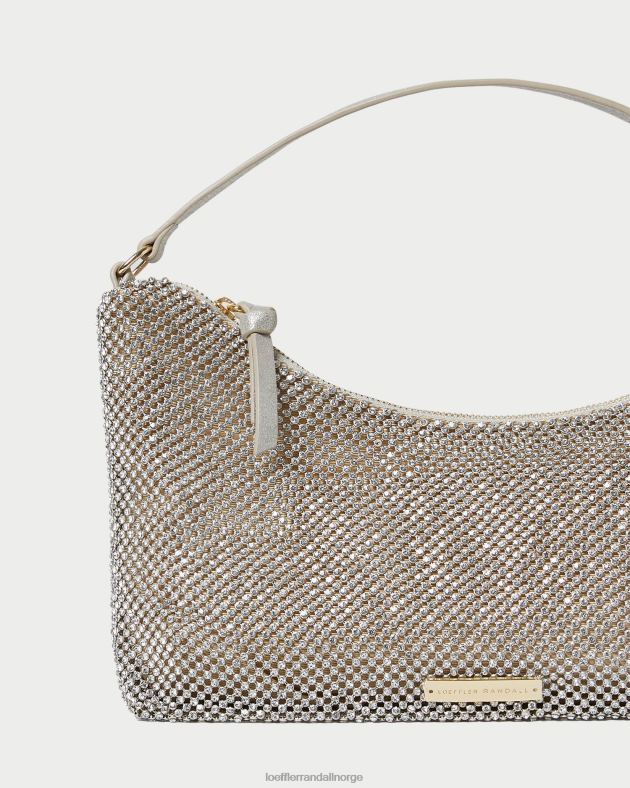 Loeffler Randall poser kvinner cam diamante baguette bag FT8D399 gull
