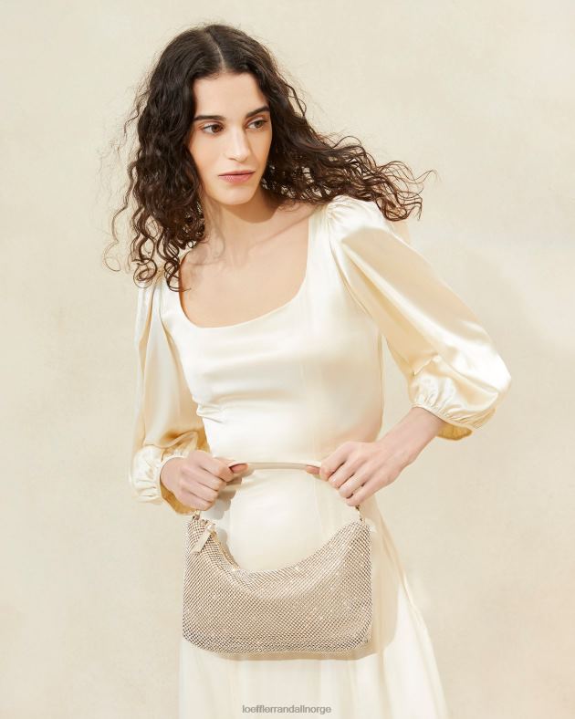 Loeffler Randall poser kvinner cam diamante baguette bag FT8D399 gull